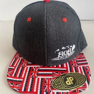 Black and Red Hat